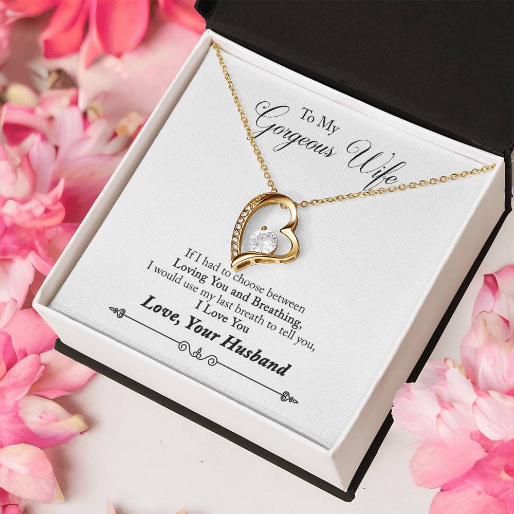 To My Wife My Last Breath 2 Forever Love Necklace