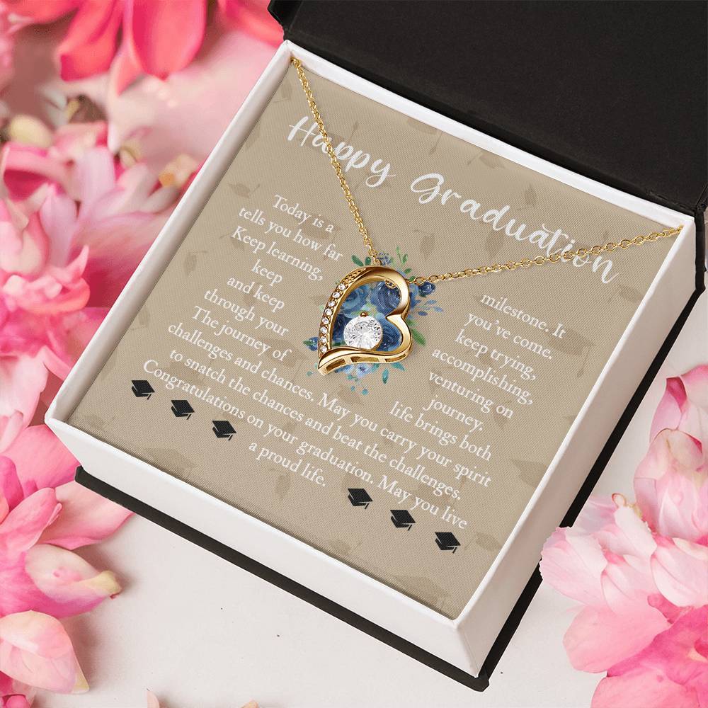 Graduation Gift For Daughter Graduation Gift For Daughter Graduation Necklace Senior Class Congratulations Graduate Gift Graduation Gift For Girl Forever Love Necklace
