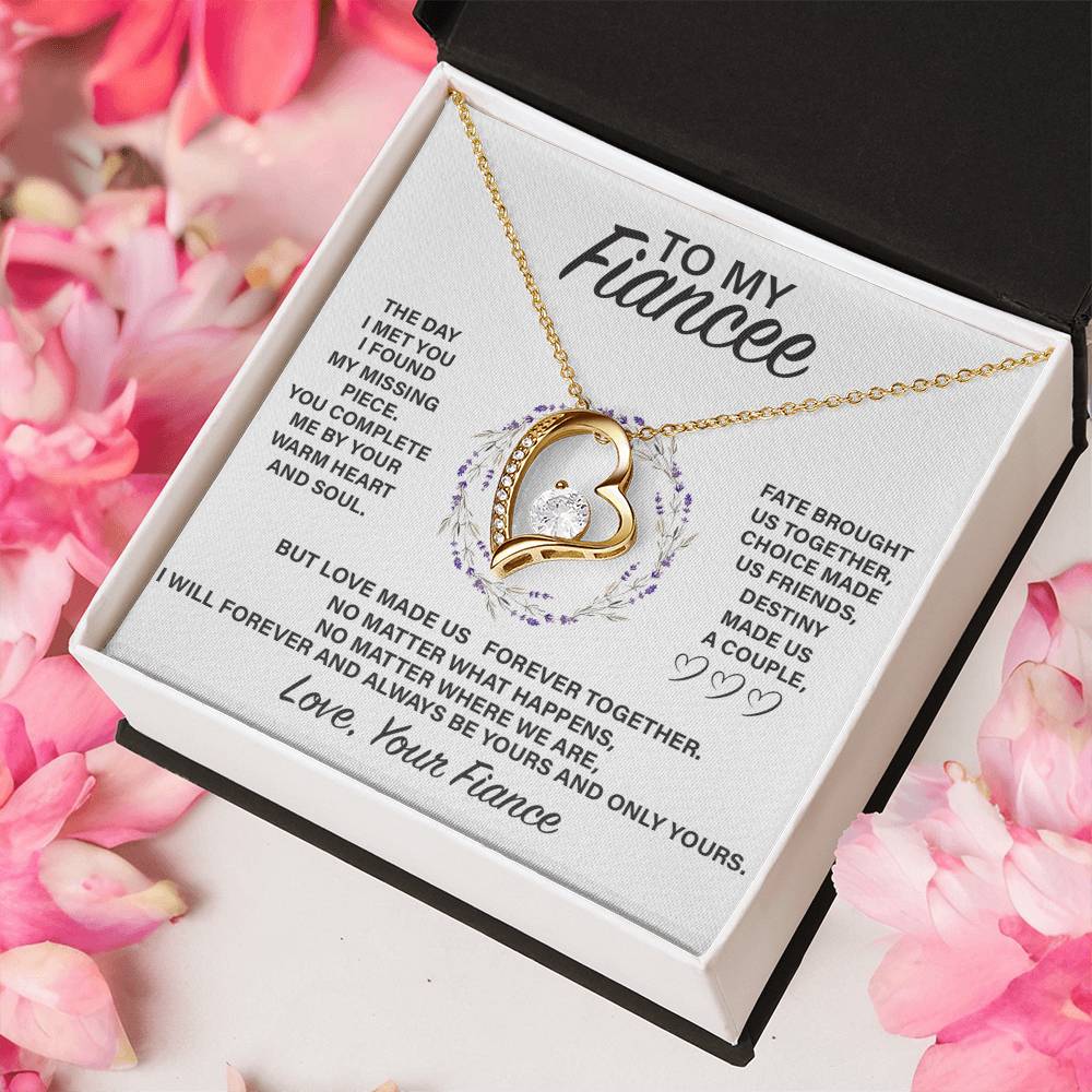 Fe004 Forever Love Necklace Gift For Fiancée Forever Love Necklace