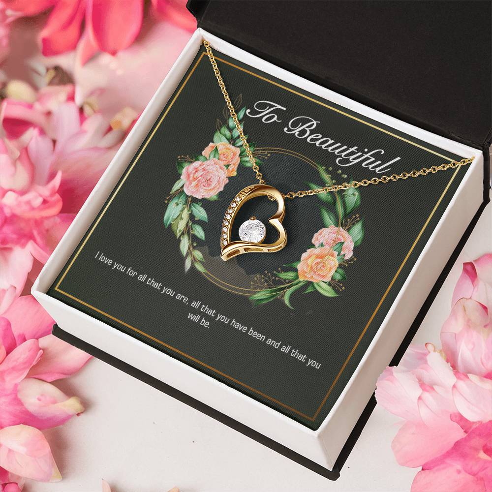 Girlfriend Heart Necklace Valentine Gifts For Girlfriend Necklace For Girlfriend Birthday Gift For Girlfriend Girlfriend Gift Romantic Forever Love Necklace