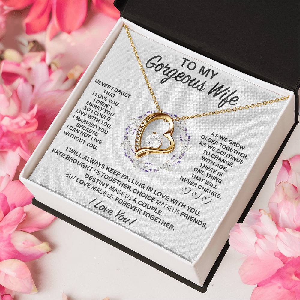 Wf006 Forever Love Necklace Gift For Wife Forever Love Necklace