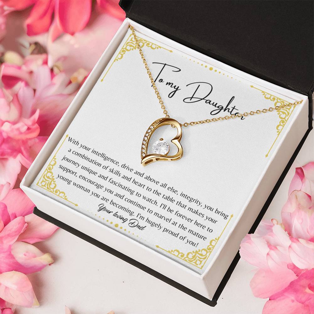 To My Daughter 2 1 Forever Love Necklace
