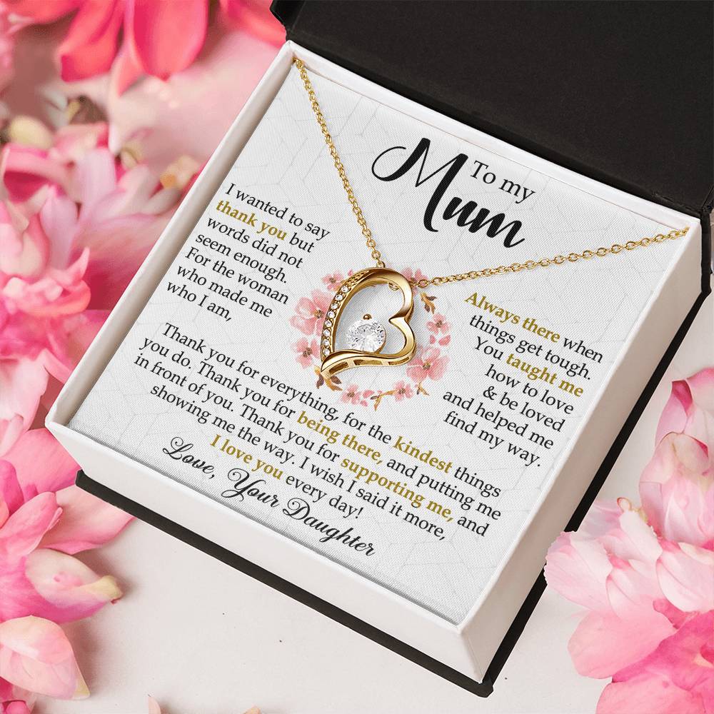 Mum Gift Be Loved Forever Love Necklace Forever Love Necklace