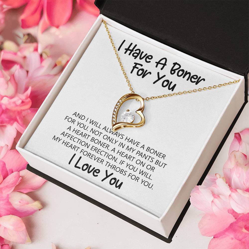 I Have A Heart On For You And Always Will ? ? Gift For Wife Birthday Anniversary & Valentines Romantic Moment 1 Forever Love Necklace