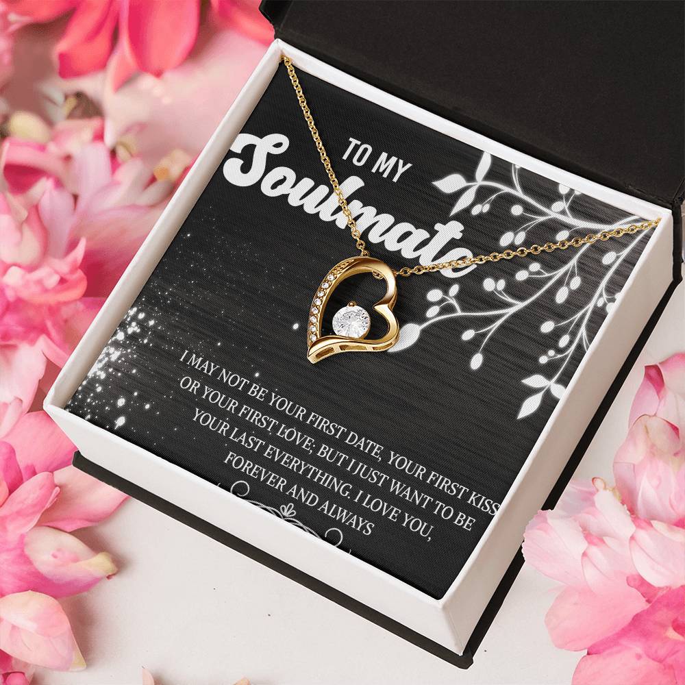To My Soulmate Necklace Necklace For Girlfriend From Boyfriend My Soulmate Wedding Gift Girlfriend Necklace Gift Girlfriend Jewelry Forever Love Necklace