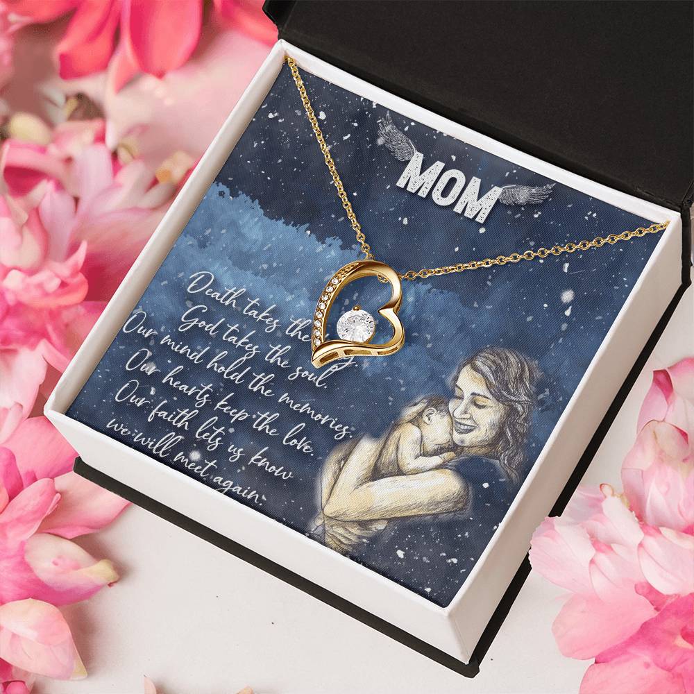 To My Mom Forever Love Necklace Mother Necklace Gift For Mother Xmas Christmas Customize Gift To My Mom 1 Forever Love Necklace