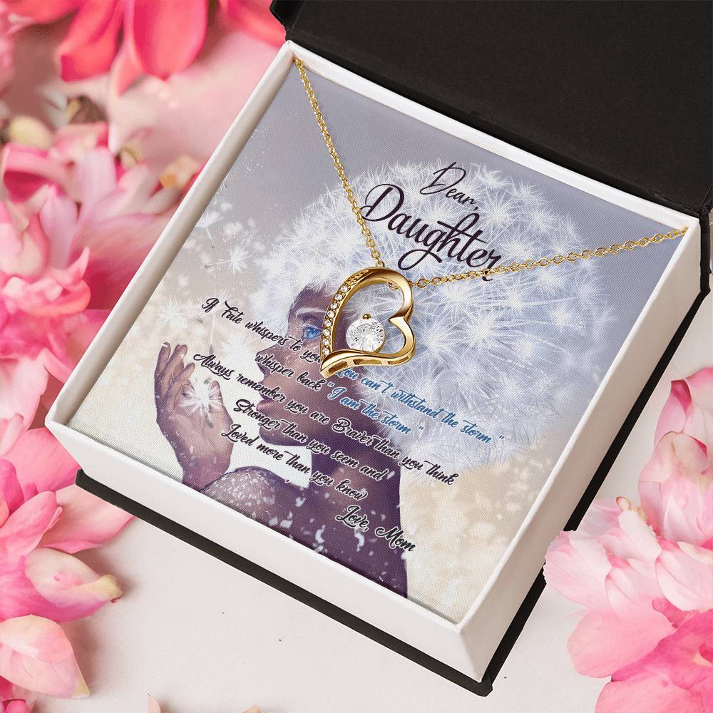 To My Daughter Necklace From Mom Gift For Daughter From Mom Birthday Gift Daughter Graduation Gift Daughter Birthday Gift Forever Love Necklace