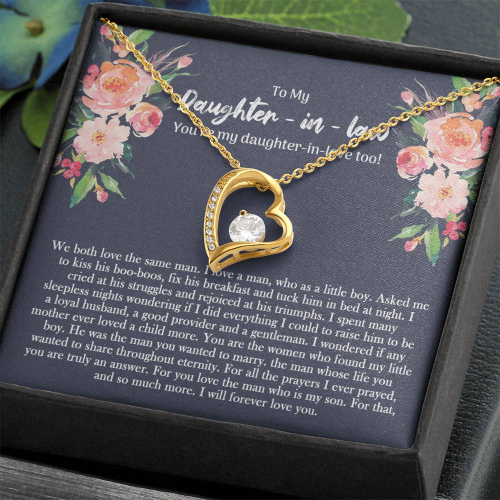To My Daughter In Law Forever Love Necklace