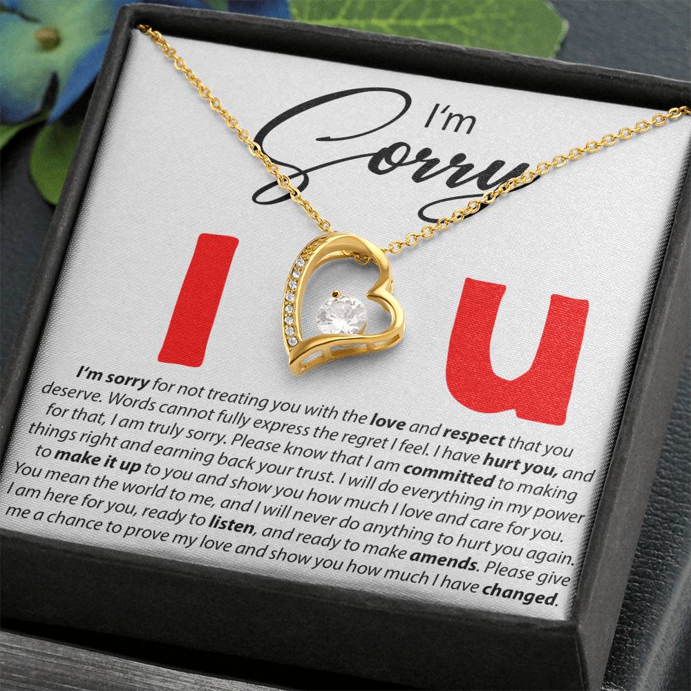 I'M Sorry - I Love You - Forever Love Necklace Forever Love Necklace