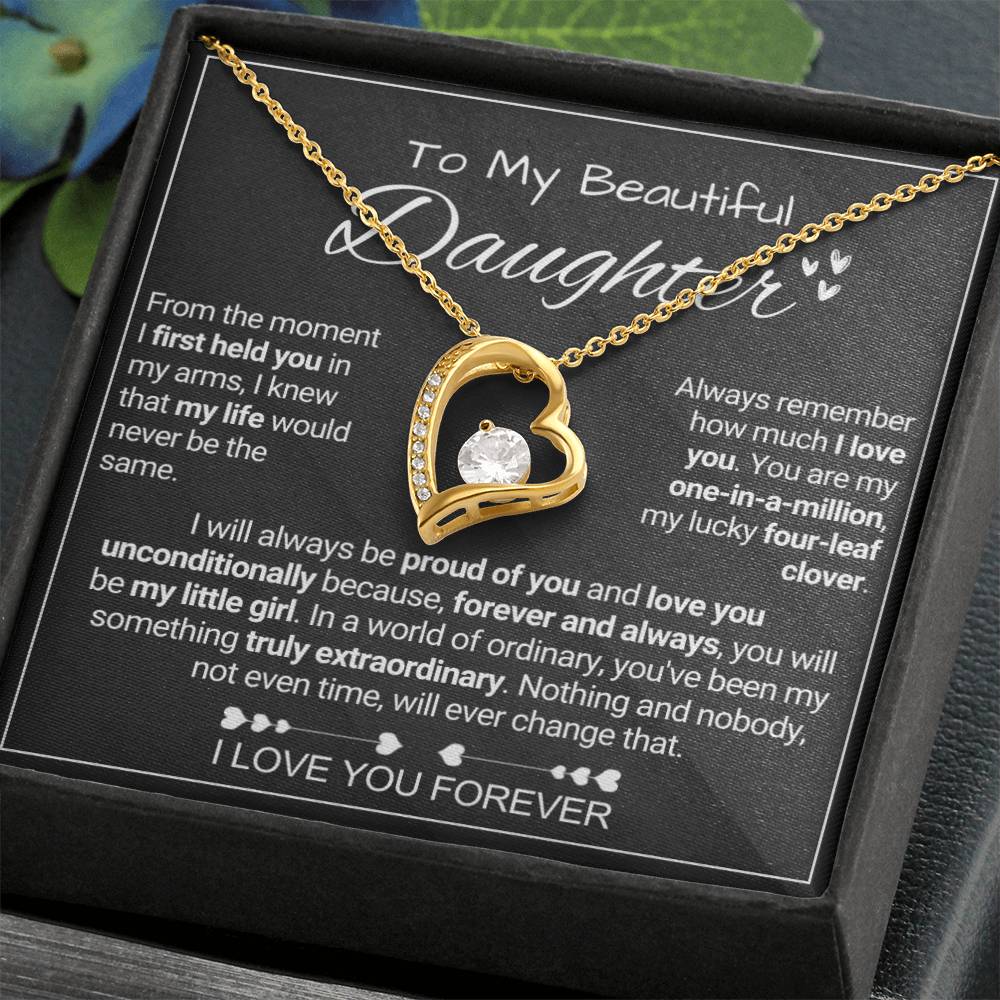 To My Beautiful Daughter - Extraordinary - Forever Love Forever Love Necklace