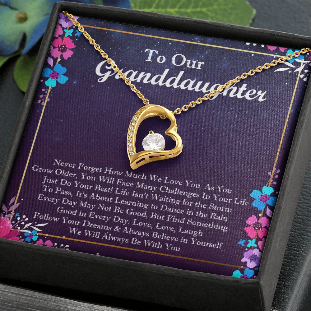 To Our Granddaughter Forever Love Forever Love Necklace