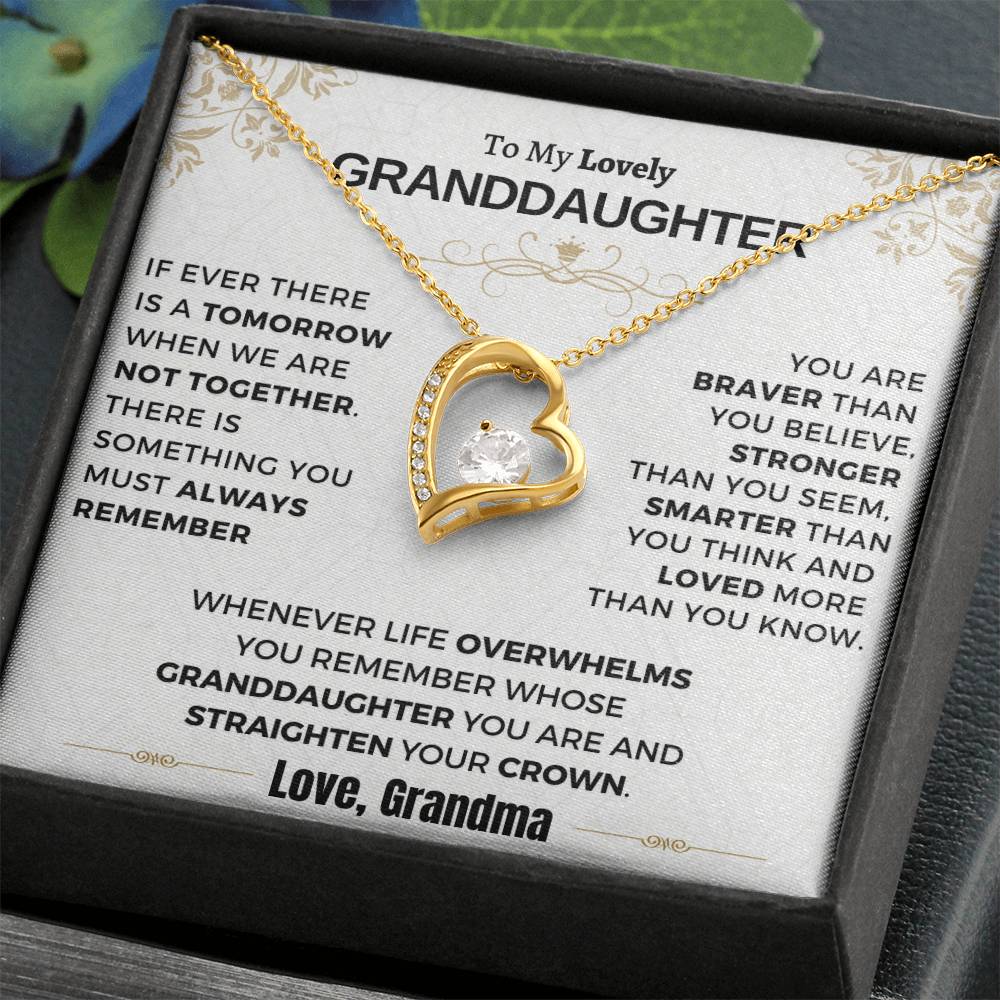Gift For Granddaughter - Loved More Than You Know Forever Love Necklace
