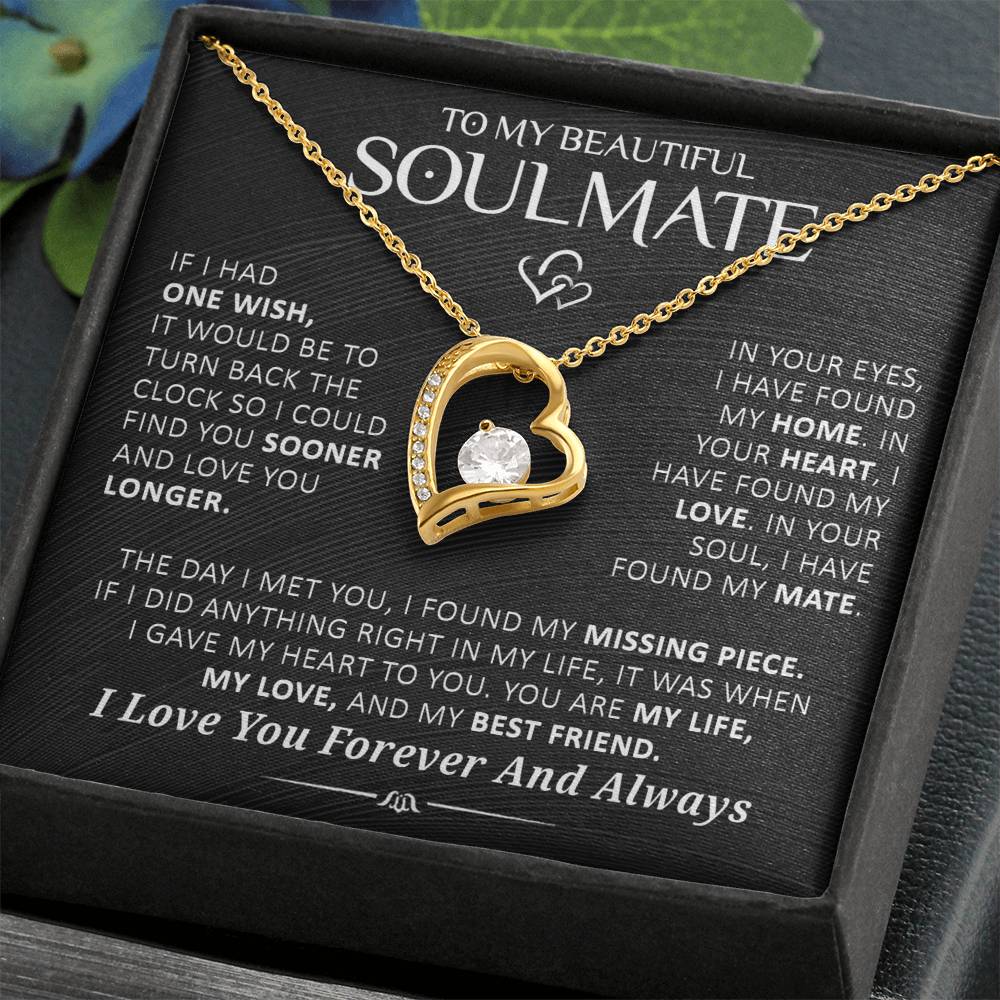 Gift For Soulmate In Your Eyes I Have Found My Home Necklace Forever Love Necklace