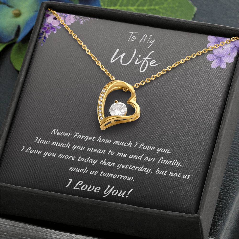 Brillanceaura Forever Love Necklace For Women Birthday Valentines Day Anniversary Mothers Day Gifts For Wife Jewelry Forever Love Necklace