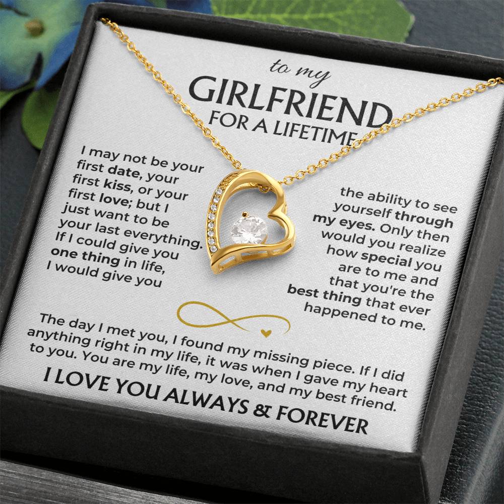 To My Girlfriend - Forever Love Gift Set - Ss577V2 Forever Love Necklace