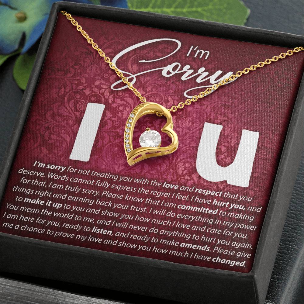 I'M Sorry, I Love You - Forever Love Necklace Forever Love Necklace
