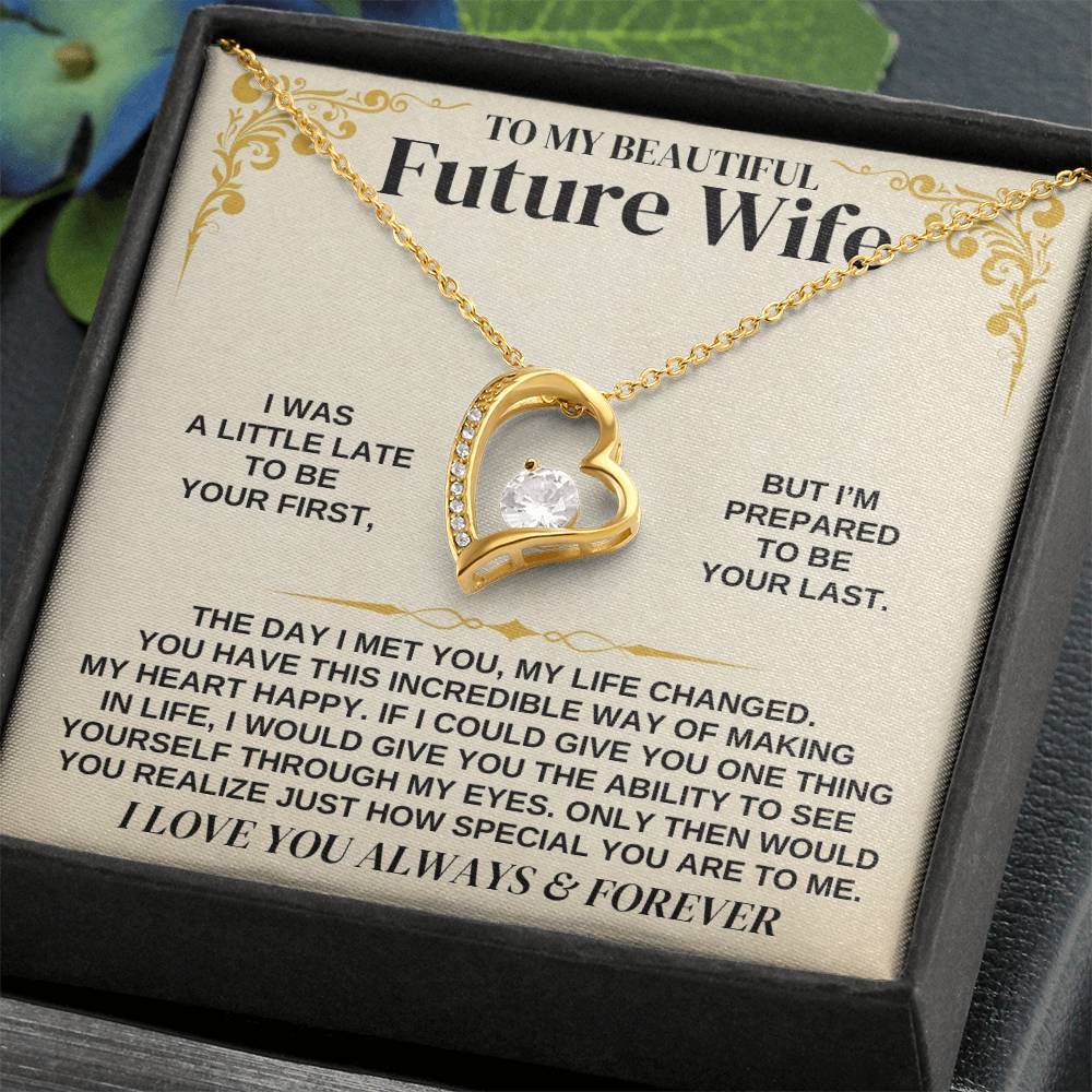 To My Future Wife - Forever Love Necklace Gift Set - Forever Love Necklace