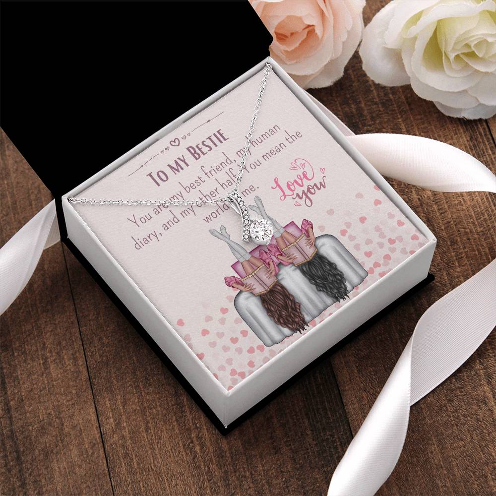 Best Friend Necklace Gift For My Best Friend Customize Necklacebestie Gift Alluring Beauty Necklace