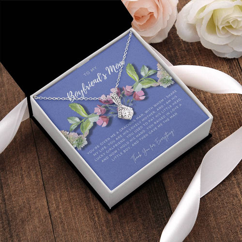 To My Boyfriend’S Mom Necklace Boyfriend’S Mom Gift Mother’S Day Gift Gift From Girlfriend Mother’S Day Gift Birthday Gift Alluring Beauty Necklace