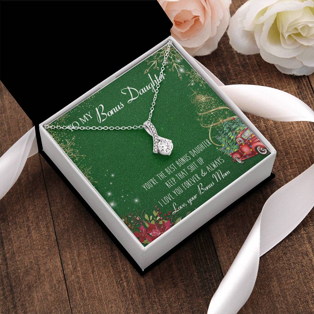 Best Bonus Daughter Gift For Bonus Daughter Birthday Gift Christmas Gift Alluring Beauty Necklace