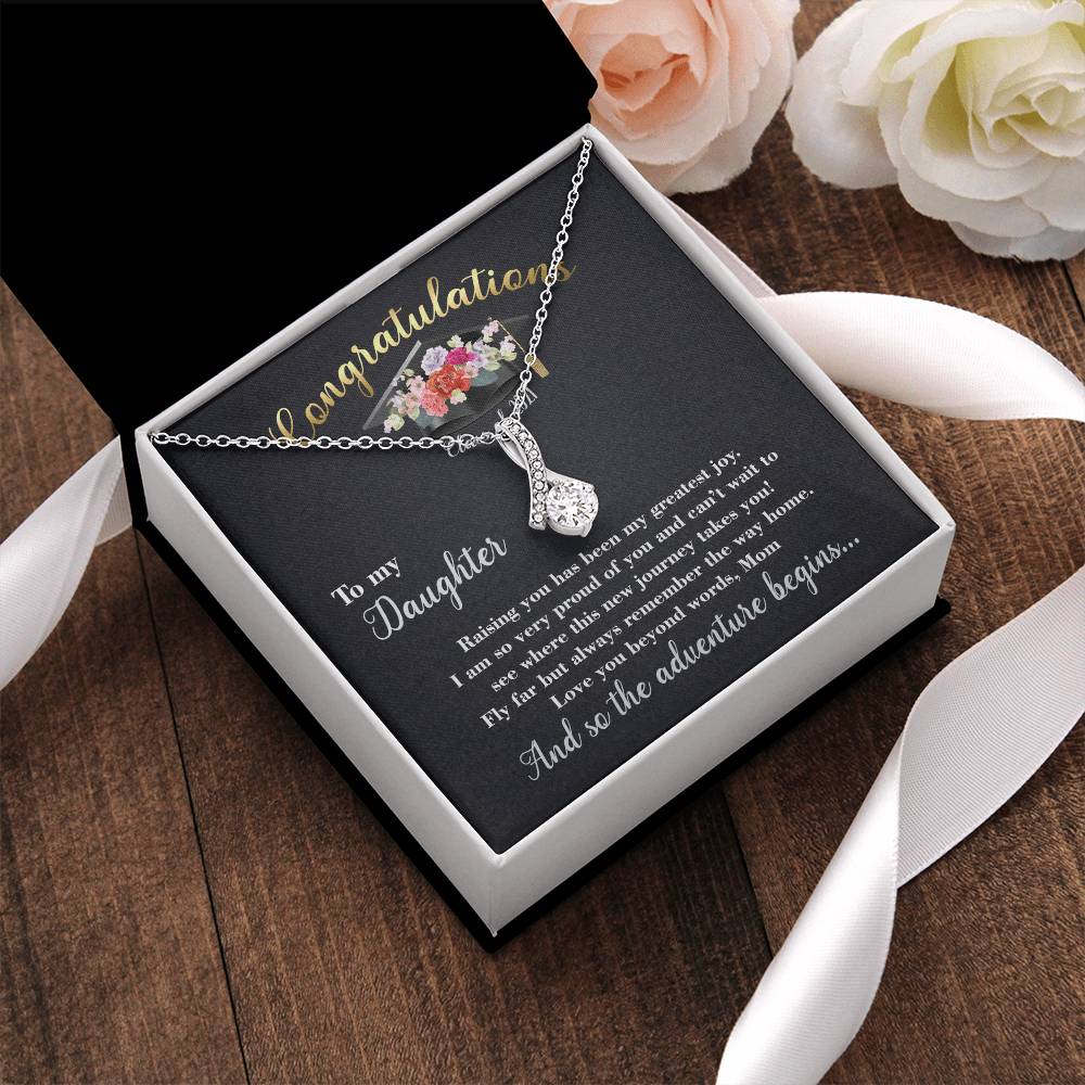 Alluring Beauty Necklace Graduation Gift For Daughter With Message Card Alluring Beauty Necklace