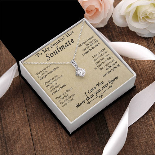 Gift For Your Soulmate - The One I Want To Be With - Love Knot Alluring Beauty Necklace