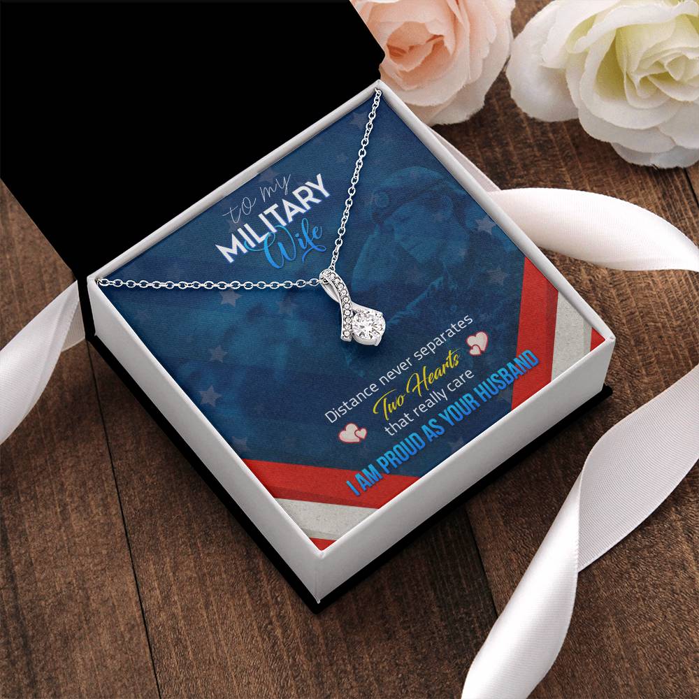 Beautiful Sparkly Pendant Military Wife Alluring Beauty Necklace
