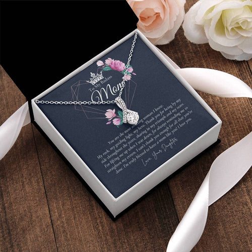 To My Badass Mom Necklace Badass Mom Gift Mother’S Day Gift Birthday Gift Gift From Daughter On Wedding Day 5 Alluring Beauty Necklace