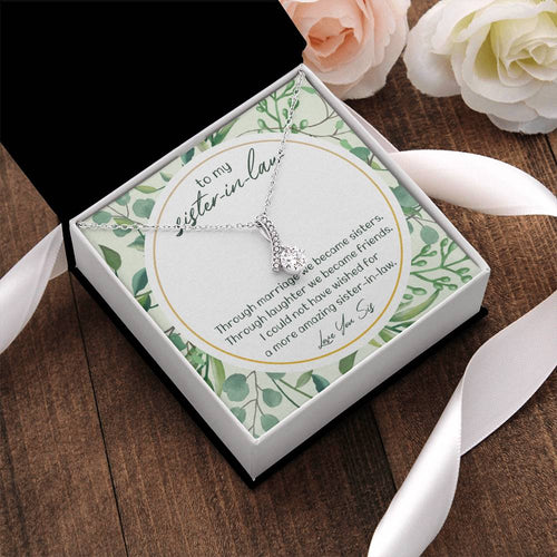 Sister In Law Gift For Wedding Sister Of The Groom Necklace Gift From Bride Alluring Beauty Necklace