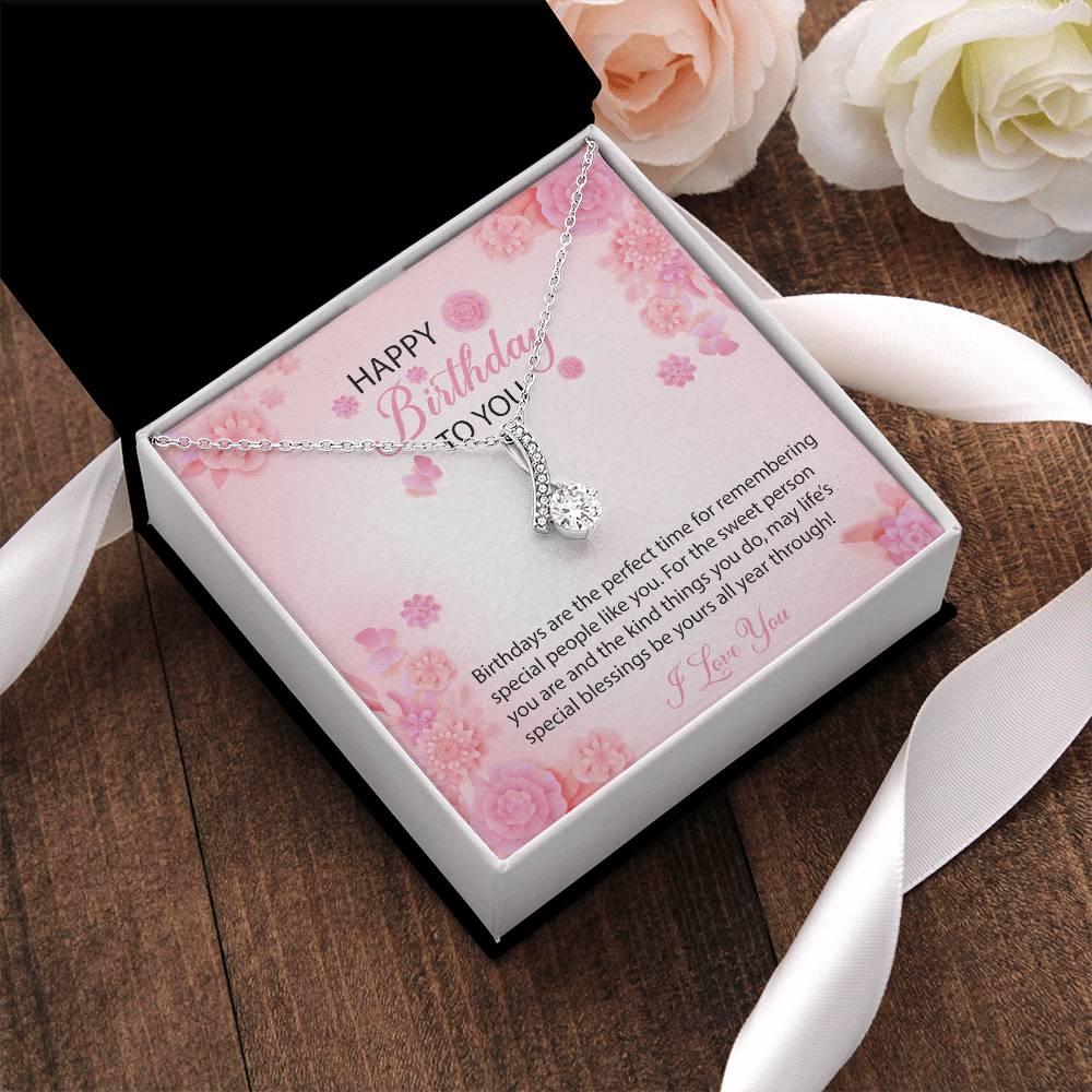 Beautiful Birthday Pendant Alluring Beauty Necklace