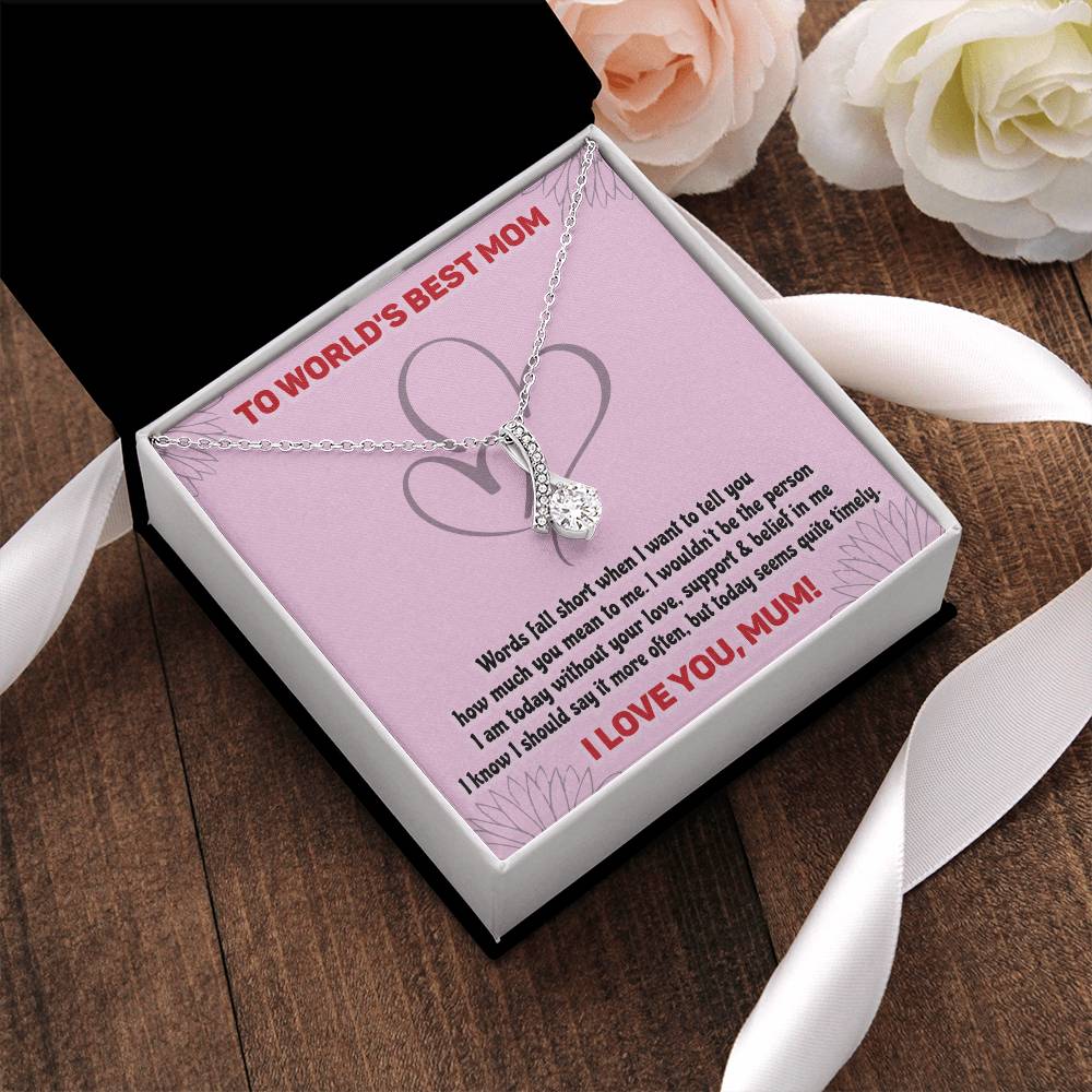 The World Best Mom - Alluring Beauty Necklace Alluring Beauty Necklace