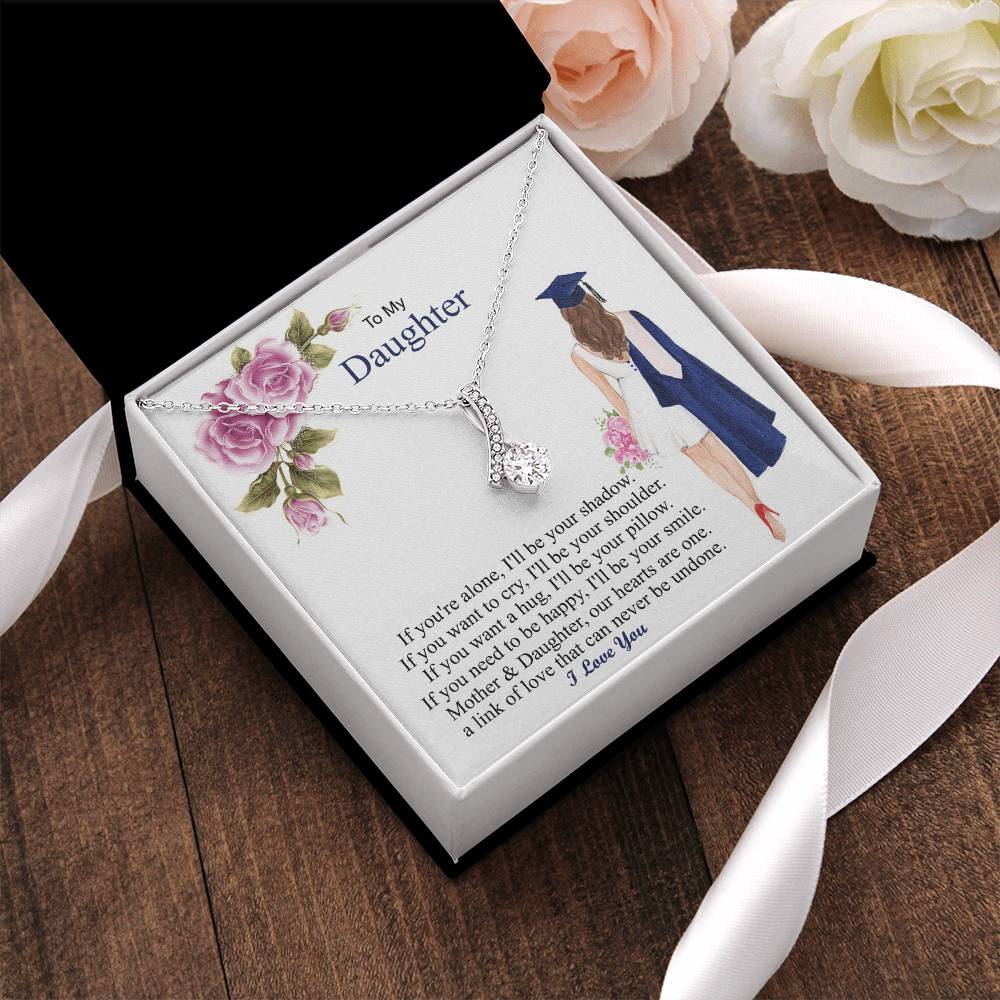 Mother & Daughter Our Hearts Are One College High School Elementary School Senior Graduation Compass Graduation Gifts For Her Alluring Beauty Necklace