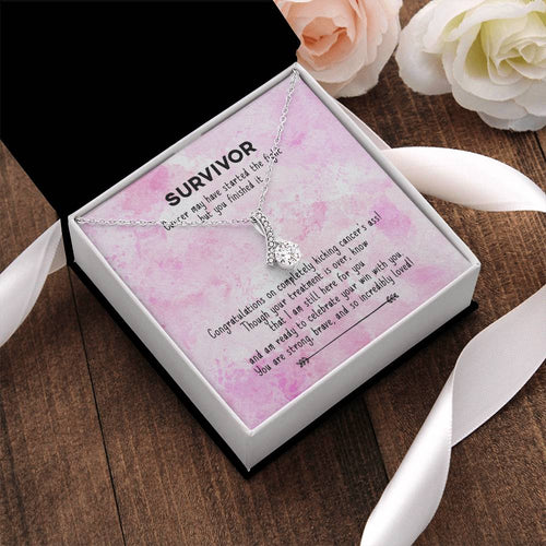 Cancer Survivor Ribbon Necklace 2 Alluring Beauty Necklace