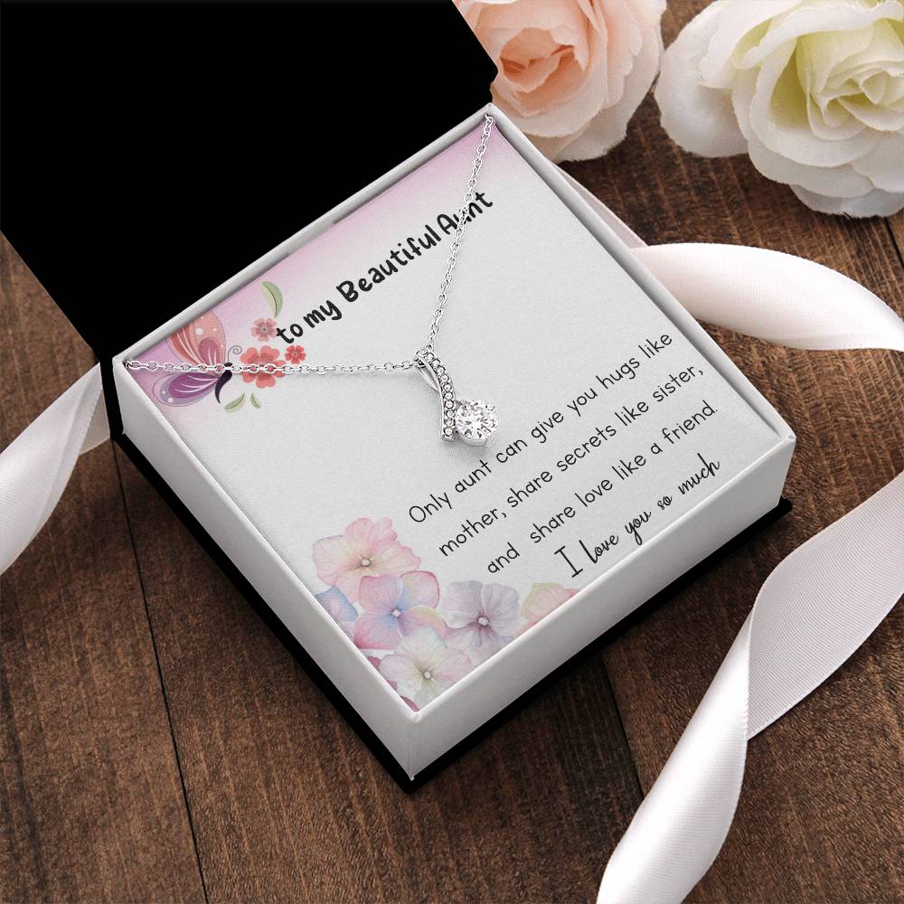 Alluring Beauty Necklace For Auntie Aunt Gift Aunt Charm Aunt Jewelry Alluring Beauty Necklace