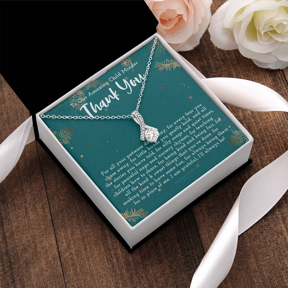 Thank You Gift For Child Minder Child Minder Appreciation Gift Child Minder Leaving Gift Childminder Christmas Gift Child Minder Necklace Alluring Beauty Necklace