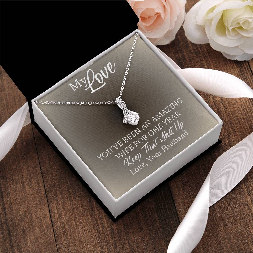 Amazing Wife - 1St Anniversary Gift For Wife 2 Alluring Beauty Necklace
