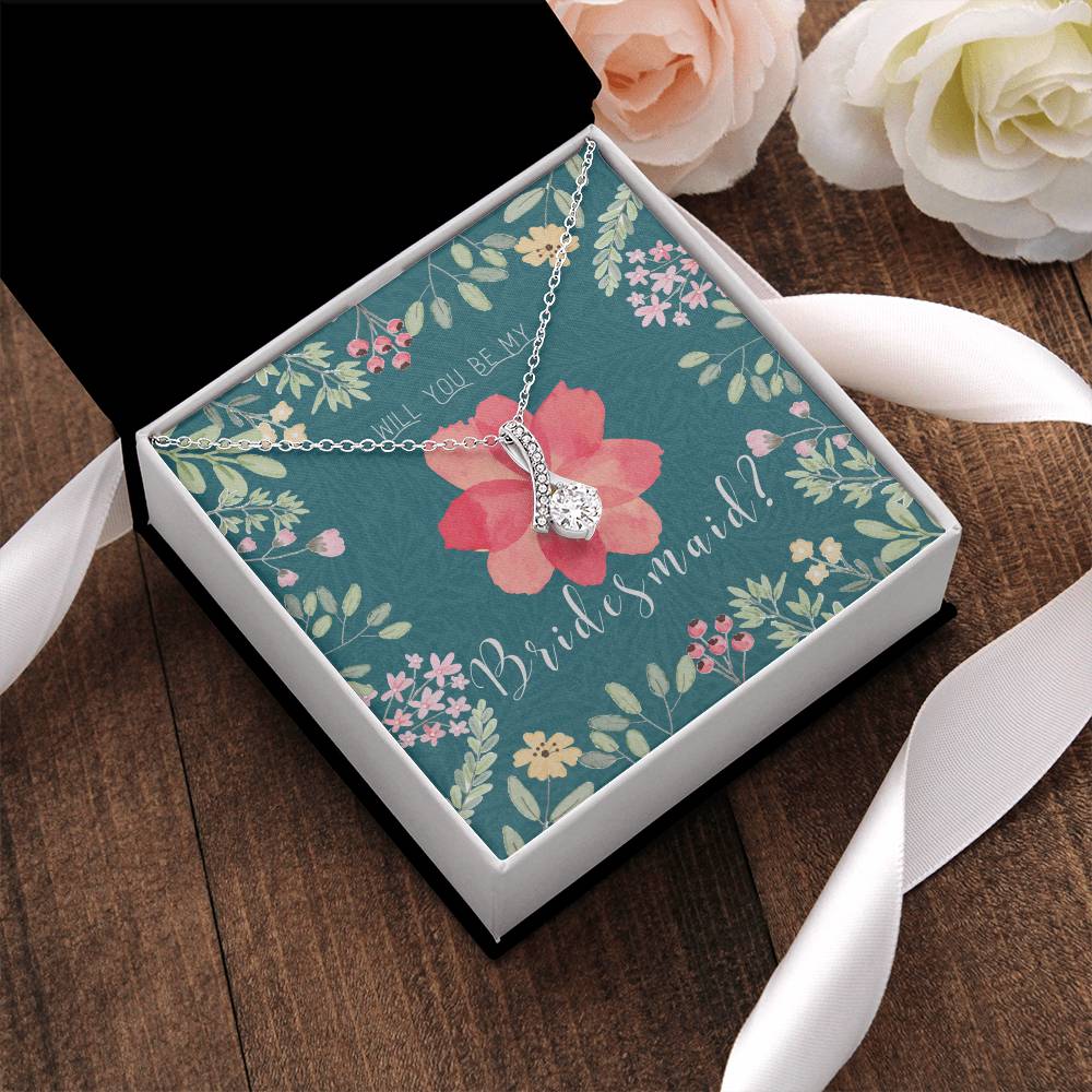 Bridesmaid Proposal Necklace Bridesmaid Proposal Jewelry Bridesmaid Proposal Matron Of Honor Gift 1 Alluring Beauty Necklace