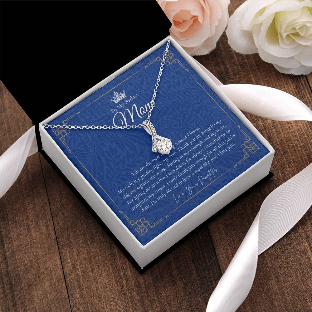 To My Badass Mom Necklace Badass Mom Gift Mother’S Day Gift Birthday Gift Gift From Daughter On Wedding Day 12 Alluring Beauty Necklace
