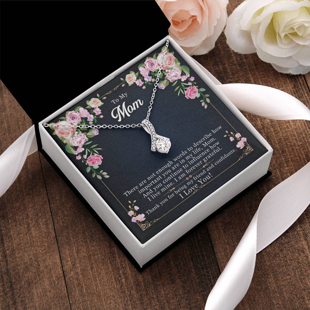 Best Gift For Mom Alluring Beauty Necklace With Pod Message Card 1 Alluring Beauty Necklace