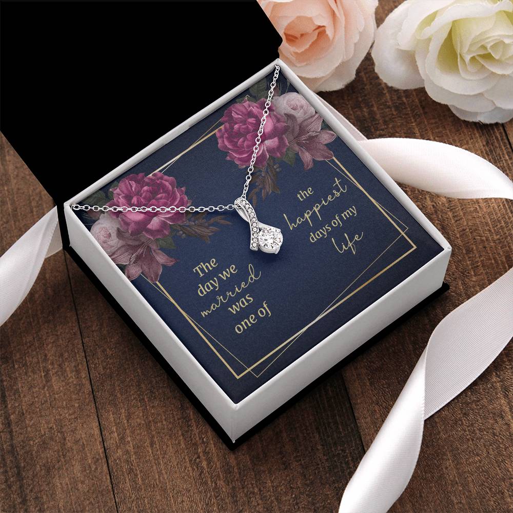 The Day We Married - Alluring Beauty Necklace - Gift For Wife Alluring Beauty Necklace