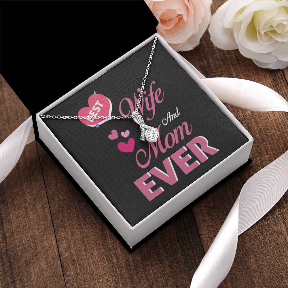 Best Wife And Mom Ever 1 Alluring Beauty Necklace