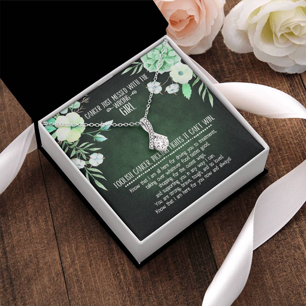 Cancer Diagnosis Support Necklace Alluring Beauty Necklace