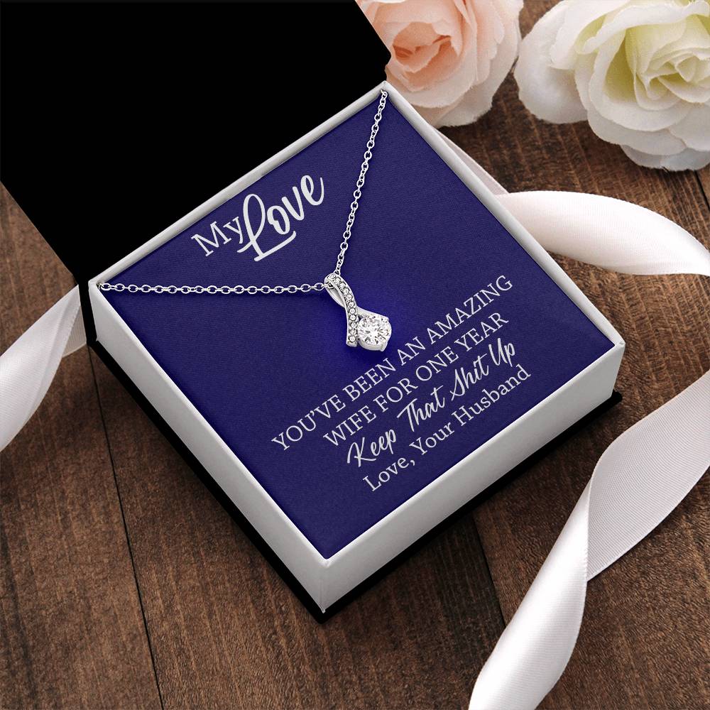 Amazing Wife - 1St Anniversary Gift For Wife 1 Alluring Beauty Necklace