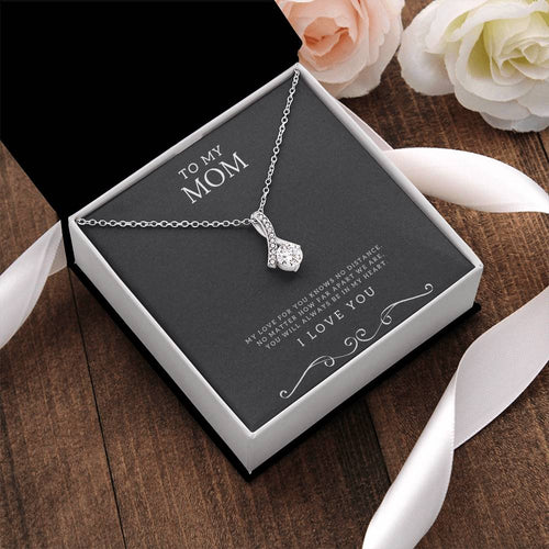 Selling Fast To My Mom 18K White Gold Finish Necklace Alluring Beauty Necklace