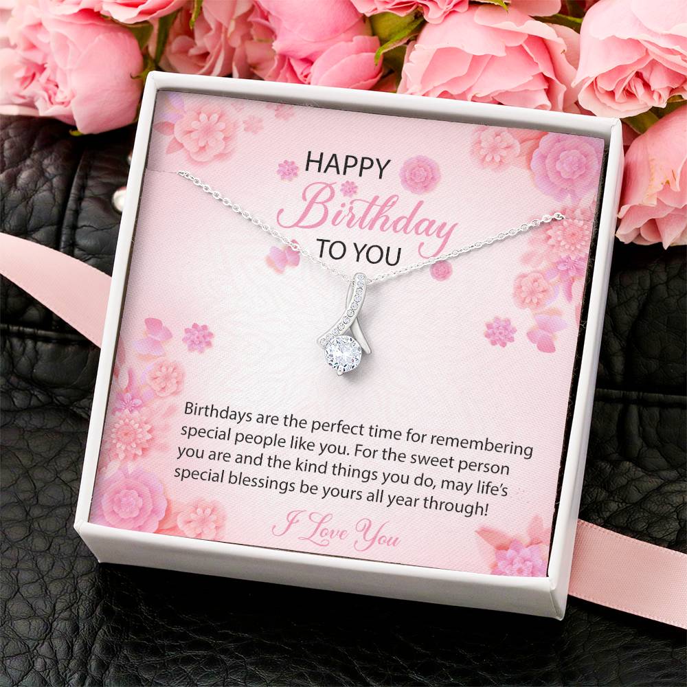 Beautiful Birthday Pendant Alluring Beauty Necklace