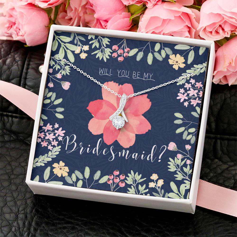 Bridesmaid Proposal Necklace Bridesmaid Proposal Jewelry Bridesmaid Proposal Matron Of Honor Gift Alluring Beauty Necklace