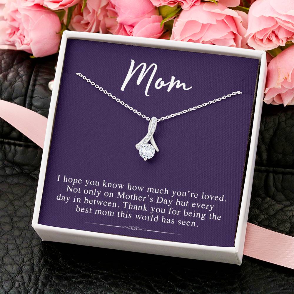 To My Mom - Infinite Love Necklace - Perfect Gift For Mothers Day Alluring Beauty Necklace