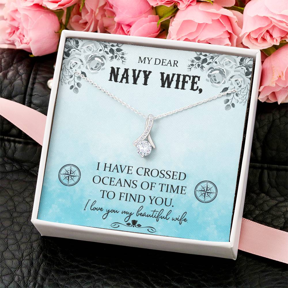 Beautiful Sparkly Pendant Navy Wife Alluring Beauty Necklace