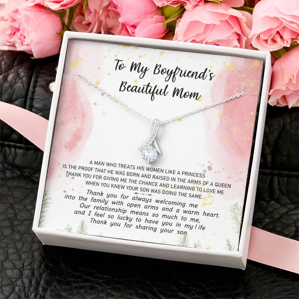 Gift For Boyfriend's Mom - The Arms Of A Queen 2 - Alluring Alluring Beauty Necklace