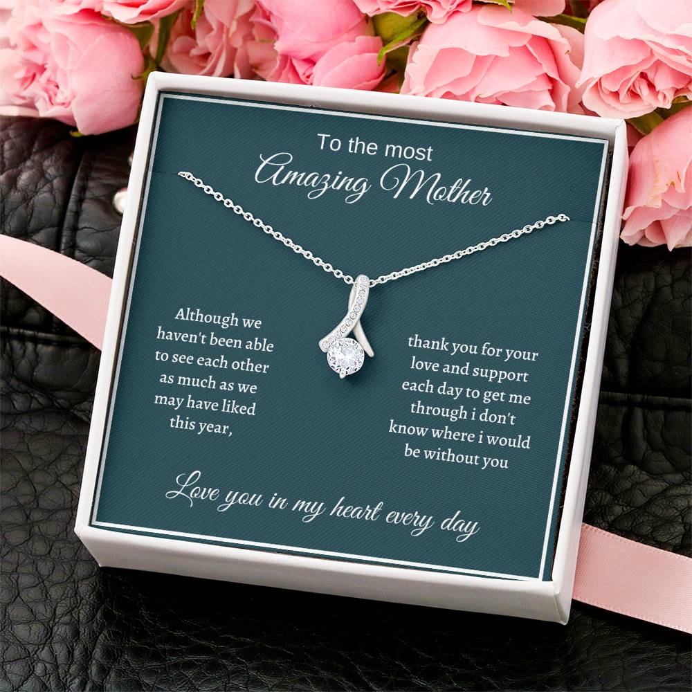 Alluring Necklace Mother Gift For Mother - Love You In My Heart Always Alluring Beauty Necklace
